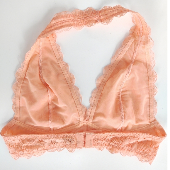 Free People Halter Bralette Galloon Light Orange Size XS - Picture 3 of 9